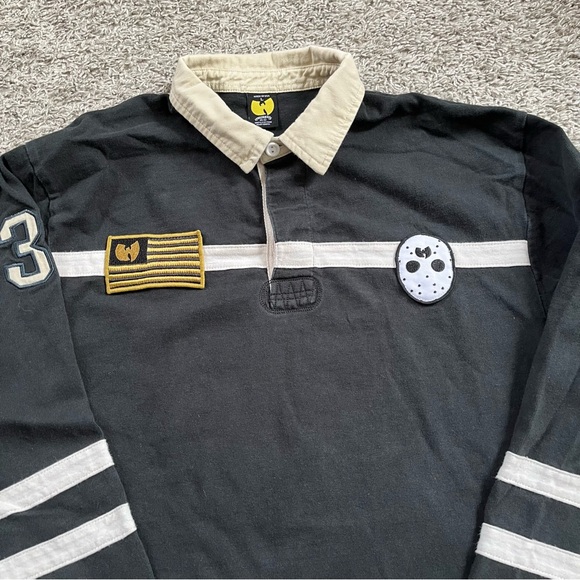 🔴Wu-Tang Shirt Size Large Ghostface Killah Polo Longsleeves Rare Mask Ironman - Picture 16 of 16